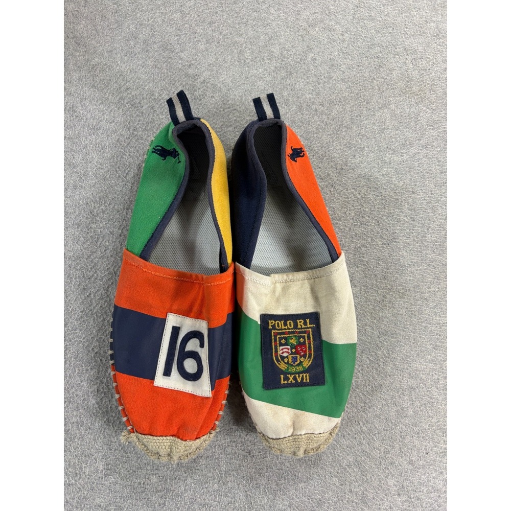 Polo Ralph Lauren Barron II Colorblock Crest 16 Canvas Espadrilles (Men's 11.5)